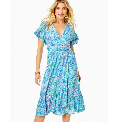 Juliet Ruffle Midi Dress Juliet Ruffle Midi Dress
