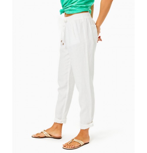 31" Taron Mid-Rise Linen Pant 31" Taron Mid-Rise Linen Pant
