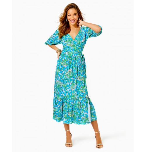 Brantley Midi Wrap Dress Brantley Midi Wrap Dress