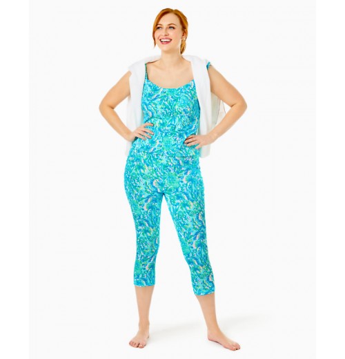 UPF 50+ Luxletic 21" South Beach High Rise Crop Legging UPF 50+ Luxletic 21" South Beach High Rise Crop Legging
