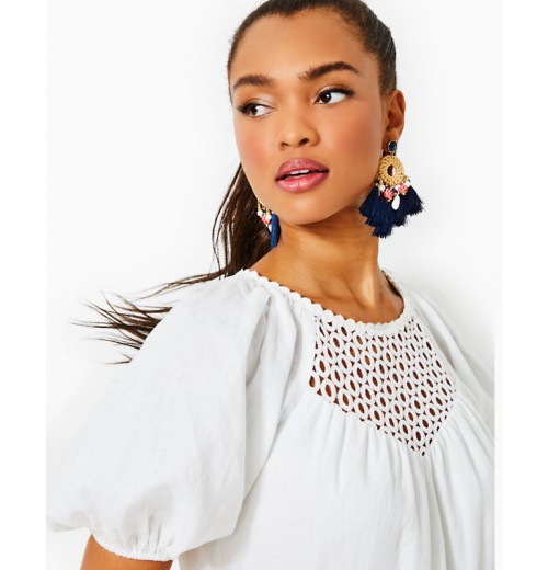 Charlet Short Sleeve Linen Dress Charlet Short Sleeve Linen Dress