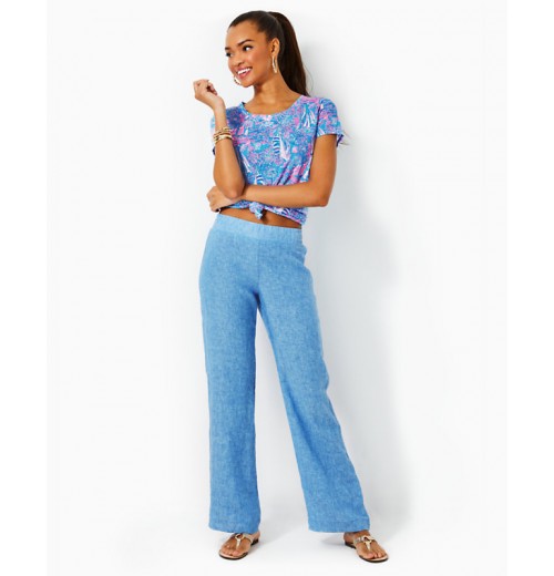 32" Deri Linen Palazzo Pant 32" Deri Linen Palazzo Pant