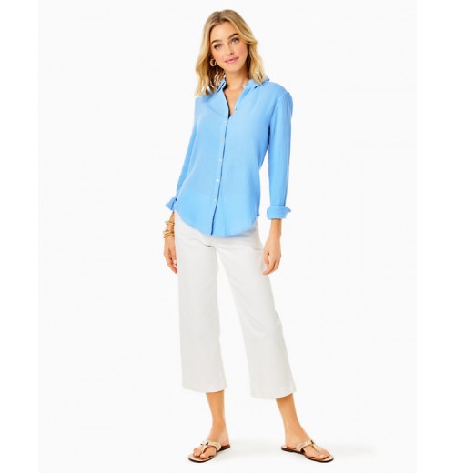 Geanie Button Down Top Geanie Button Down Top
