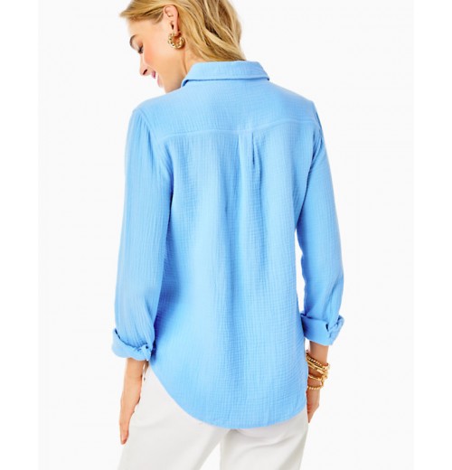 Geanie Button Down Top Geanie Button Down Top