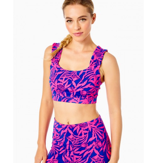UPF 50+ Luxletic Karena Ruffle Sports Bra UPF 50+ Luxletic Karena Ruffle Sports Bra