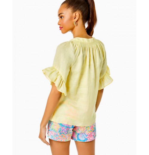 Tayla Short Sleeve Linen Top Tayla Short Sleeve Linen Top
