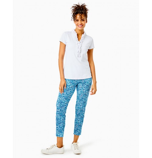 UPF 50+ Luxletic Frida Ruffle Polo Top UPF 50+ Luxletic Frida Ruffle Polo Top