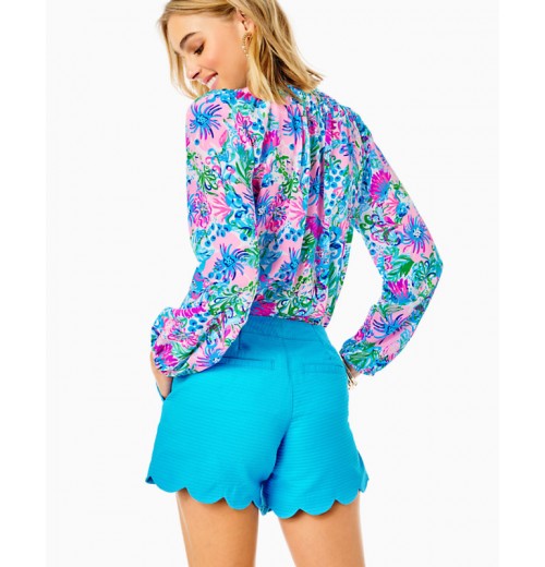 5" Buttercup Scallop Hem Short 5" Buttercup Scallop Hem Short