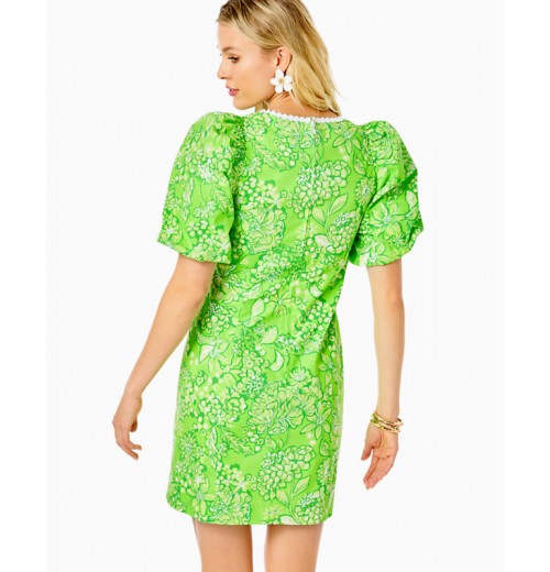 Alyce Elbow Sleeve Stretch Cotton Shift Alyce Elbow Sleeve Stretch Cotton Shift