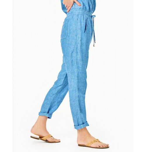 31" Taron Mid-Rise Linen Pant 31" Taron Mid-Rise Linen Pant