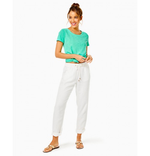 31" Taron Mid-Rise Linen Pant 31" Taron Mid-Rise Linen Pant