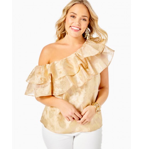 Trixie One-Shoulder Ruffle Top Trixie One-Shoulder Ruffle Top
