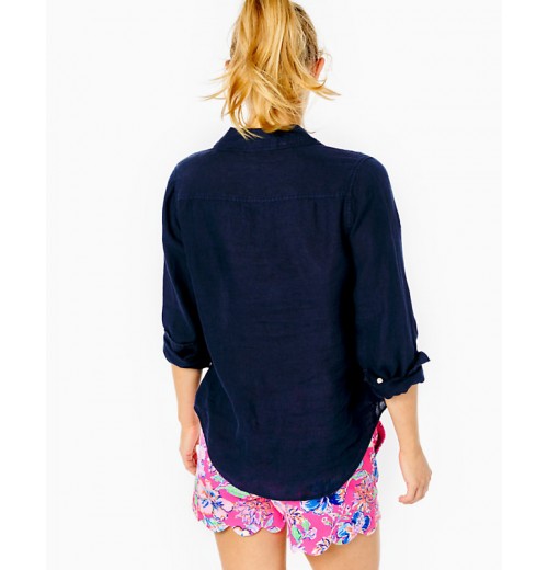Sea View Linen Button Down Top Sea View Linen Button Down Top