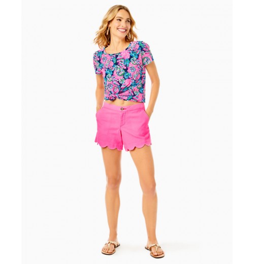 5" Buttercup Scallop Hem Short 5" Buttercup Scallop Hem Short