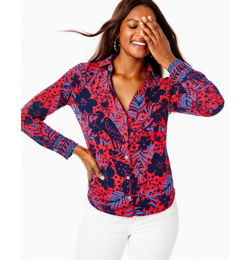 UPF 50+ ChillyLilly Marlena Button Down Top UPF 50+ ChillyLilly Marlena Button Down Top