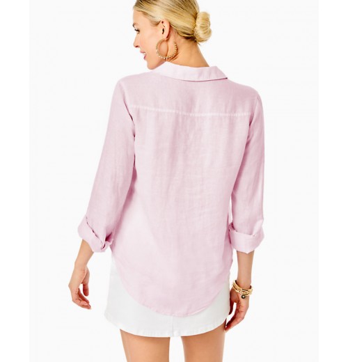 Sea View Linen Button Down Top Sea View Linen Button Down Top