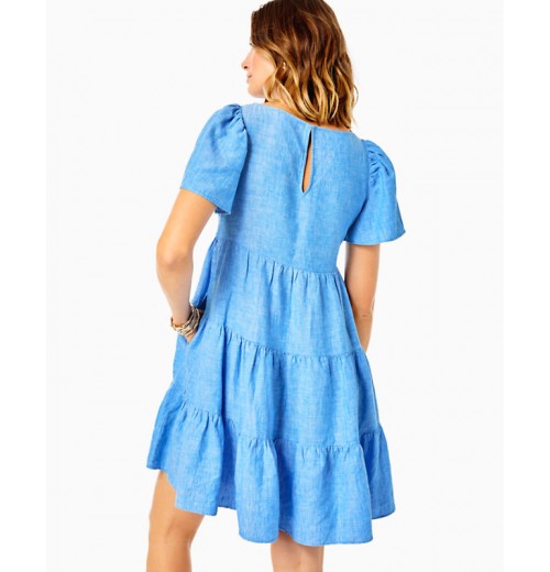 Jocelyn Short Sleeve Linen Dress Jocelyn Short Sleeve Linen Dress