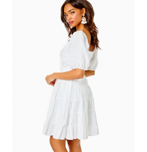 Iralee Linen Wrap Dress Iralee Linen Wrap Dress