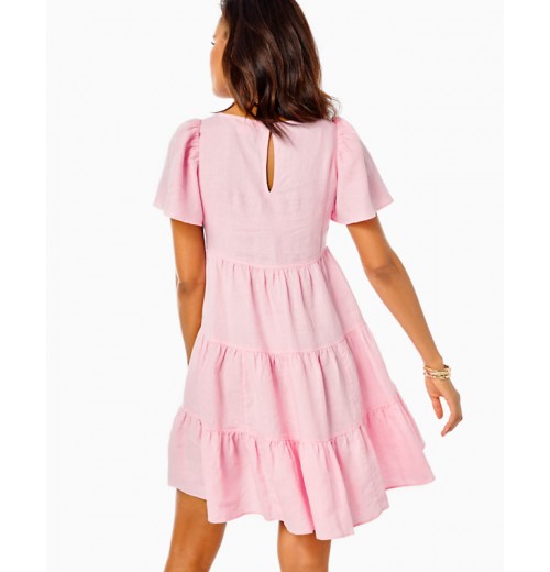 Jocelyn Short Sleeve Linen Dress Jocelyn Short Sleeve Linen Dress