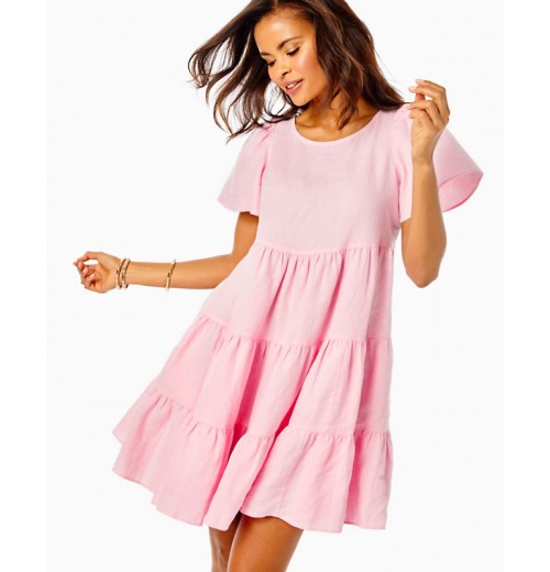 Jocelyn Short Sleeve Linen Dress Jocelyn Short Sleeve Linen Dress