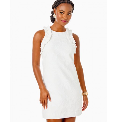 Kailee Stretch Ruffle Shift Kailee Stretch Ruffle Shift