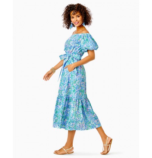 Tamie Off-the-Shoulder Midi Dress Tamie Off-the-Shoulder Midi Dress
