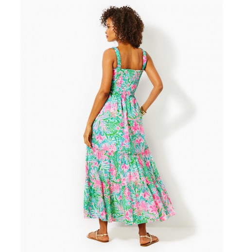 Hadly Smocked Cotton Maxi Dress Hadly Smocked Cotton Maxi Dress
