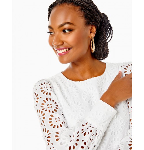 Aisha Eyelet Romper Aisha Eyelet Romper