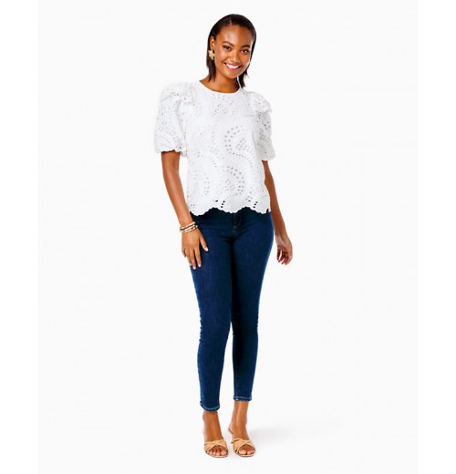 Aleena Eyelet Top Aleena Eyelet Top