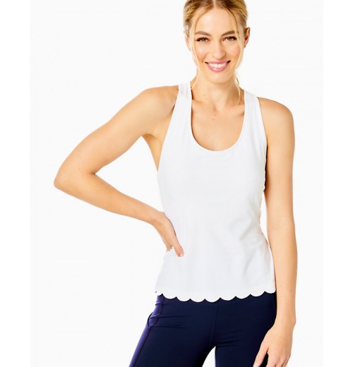 UPF 50+ Claralee Scallop Bra Tank Top UPF 50+ Claralee Scallop Bra Tank Top