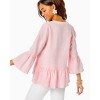 Bekah 3/4 Sleeve Linen Top Bekah 3/4 Sleeve Linen Top