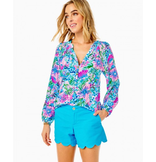 5" Buttercup Scallop Hem Short 5" Buttercup Scallop Hem Short