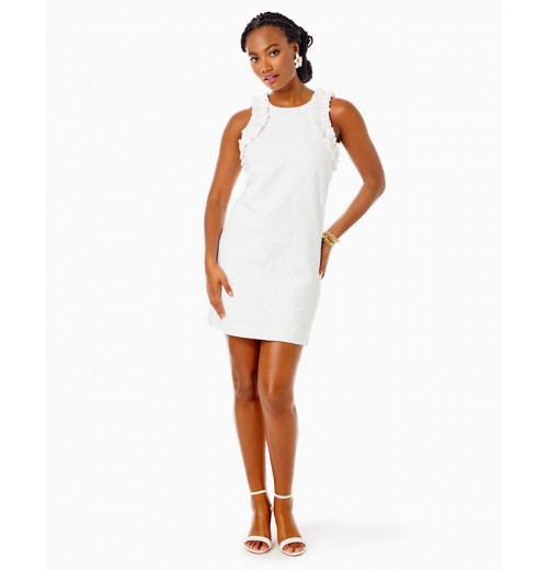 Kailee Stretch Ruffle Shift Kailee Stretch Ruffle Shift