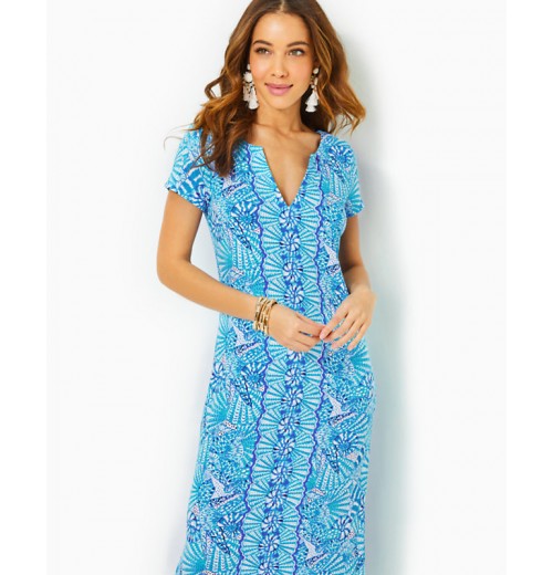 UPF 50+ Sophiletta Short Sleeve Maxi Dress UPF 50+ Sophiletta Short Sleeve Maxi Dress