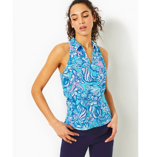 UPF 50+ Luxletic Lakelyn Bra Polo Top UPF 50+ Luxletic Lakelyn Bra Polo Top