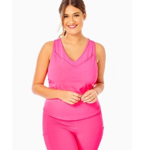 UPF 50+ Luxletic Euclid Scallop Bra Tank UPF 50+ Luxletic Euclid Scallop Bra Tank
