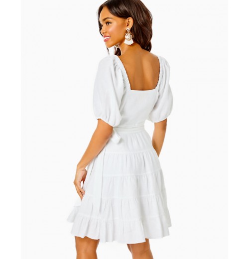 Iralee Linen Wrap Dress Iralee Linen Wrap Dress