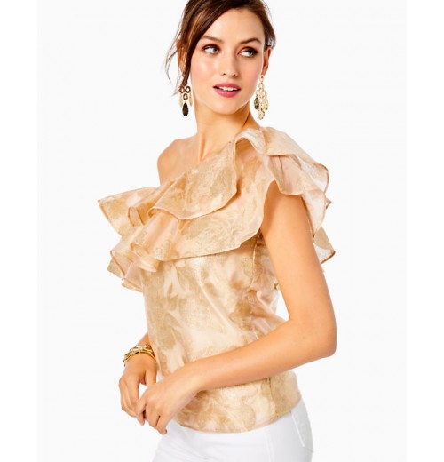Trixie One-Shoulder Ruffle Top Trixie One-Shoulder Ruffle Top