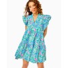 Aldena Ruffle Sleeve Cotton Dress Aldena Ruffle Sleeve Cotton Dress