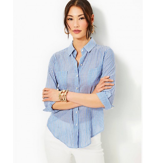 Sea View Button Down Top Sea View Button Down Top