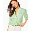 Sea View Linen Button Down Top Sea View Linen Button Down Top