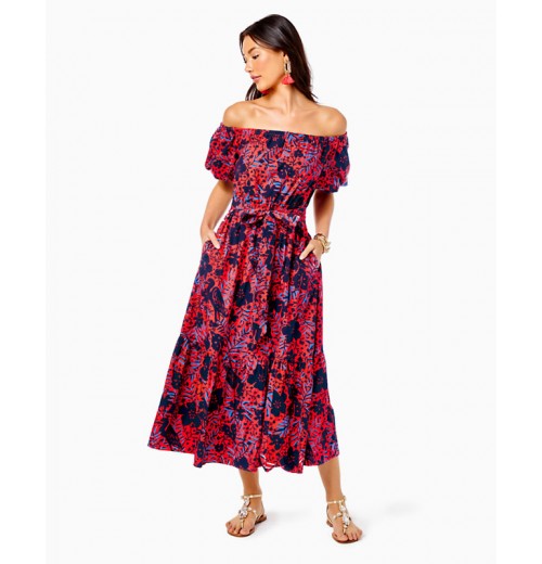 Tamie Off-the-Shoulder Midi Dress Tamie Off-the-Shoulder Midi Dress