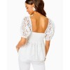 Kay Short Sleeve Eyelet Top Kay Short Sleeve Eyelet Top