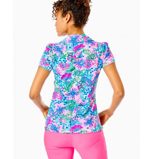 UPF 50+ Luxletic Frida Puff Sleeve Polo UPF 50+ Luxletic Frida Puff Sleeve Polo