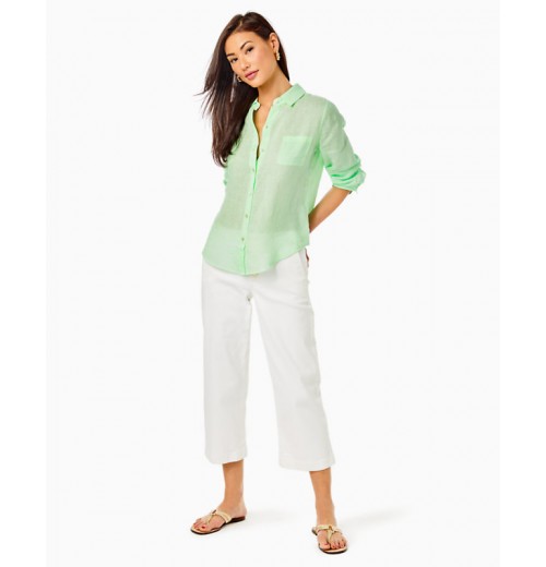 Sea View Linen Button Down Top Sea View Linen Button Down Top
