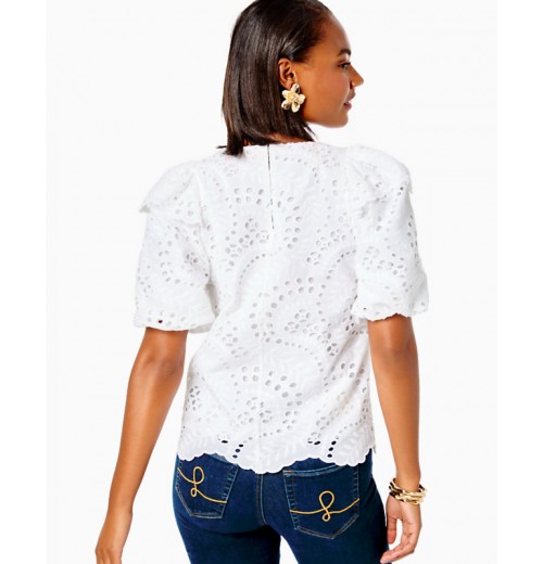 Aleena Eyelet Top Aleena Eyelet Top