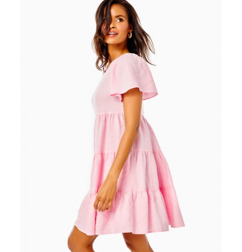 Jocelyn Short Sleeve Linen Dress Jocelyn Short Sleeve Linen Dress