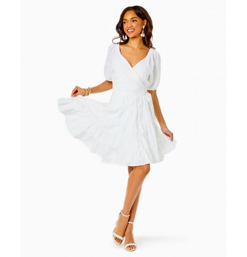 Iralee Linen Wrap Dress Iralee Linen Wrap Dress