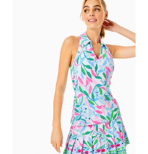 UPF 50+ Luxletic Lakelyn Bra Polo Top UPF 50+ Luxletic Lakelyn Bra Polo Top