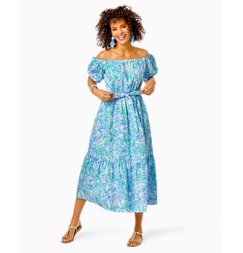 Tamie Off-the-Shoulder Midi Dress Tamie Off-the-Shoulder Midi Dress